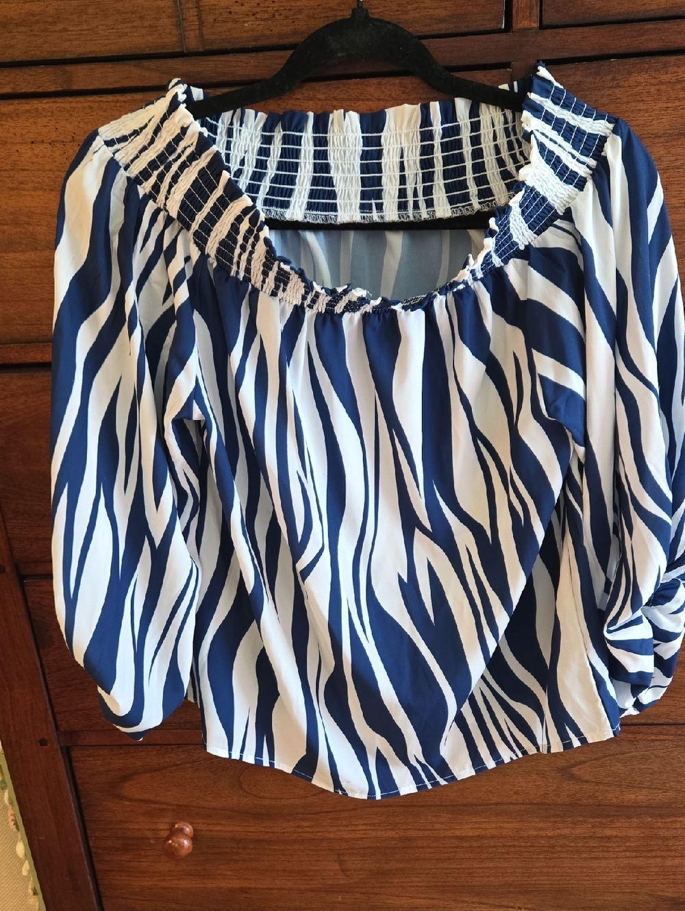 Light Blue Patterned Shirt - Blue Tones